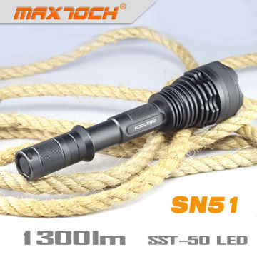 Maxtoch SN51 SST50 1300 Lumen 2 * 18650 lange Reihe Lampe Fackel